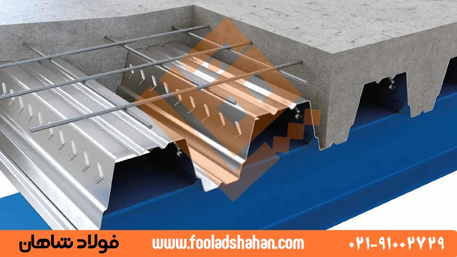 عرشه فولادی مرکب با آج‌ها