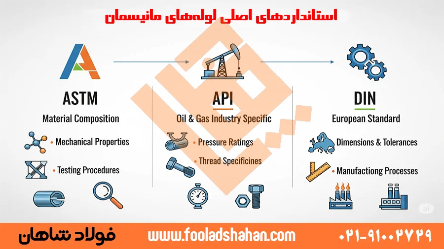 لوگو استانداردهای لوله مانیسمان