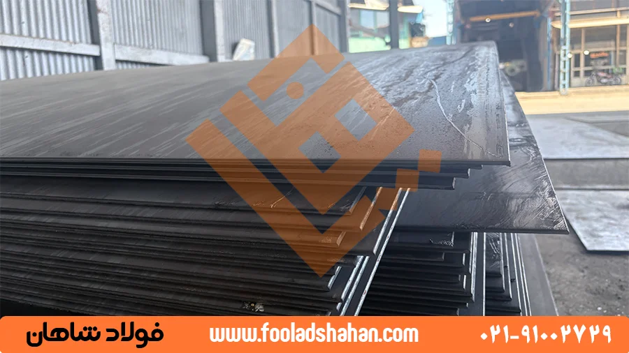 تصویری از یک ورق فولادی ST52