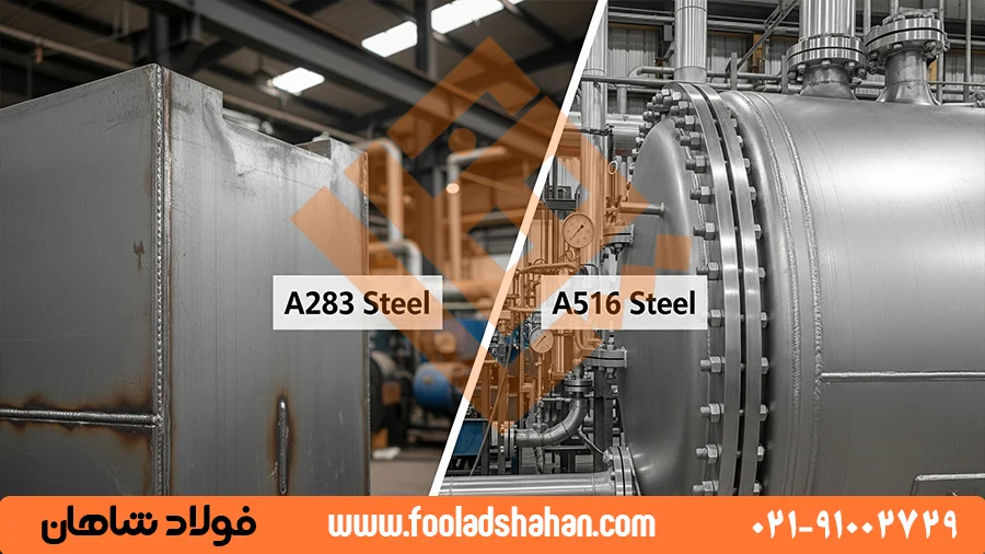 مقایسه ورق A283 و A516 در کاربردهای صنعتی