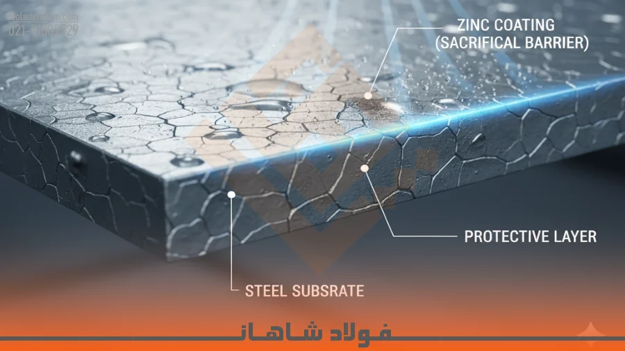 ایه پوشش روی (زینک) بر روی ورق گالوانیزه و نحوه محافظت آن