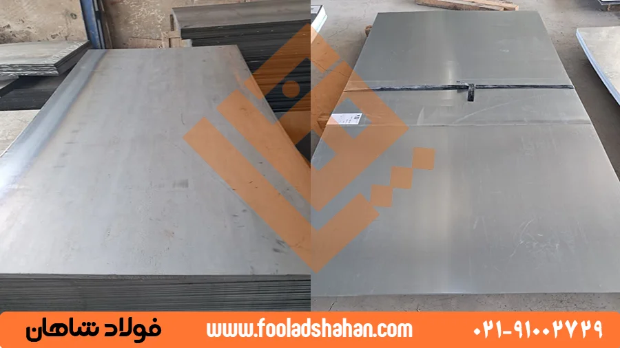 ورق روغنی چیست؟ راهنمای جامع انواع، ویژگیها، کاربردها و فرآیند تولید 6 مقایسه ورق روغنی و ورق سیاه از نظر سطح و کاربرد