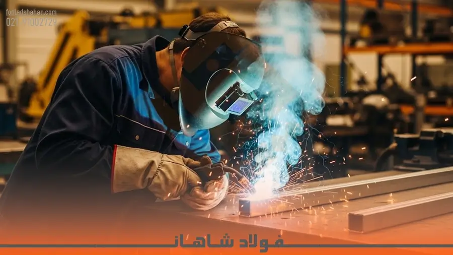 عملیات جوشکاری روی قوطی و پروفیل گالوانیزه با رعایت نکات ایمنی