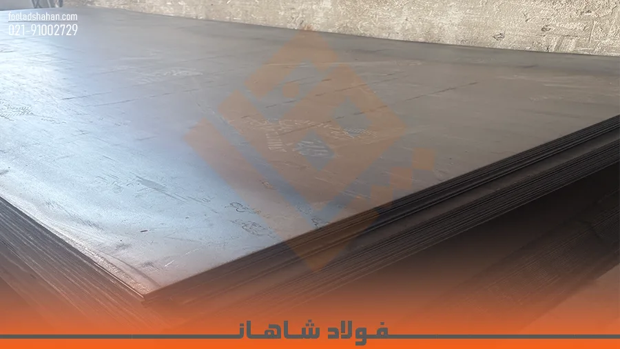 لایه اکسیدی و ساختار ظاهری ورق سیاه نورد گرم در انبار فولاد شاهان