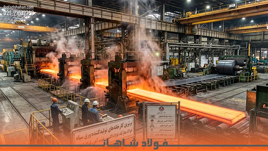 مقایسه کارخانه‌های برتر تولیدکننده ورق سیاه در ایران