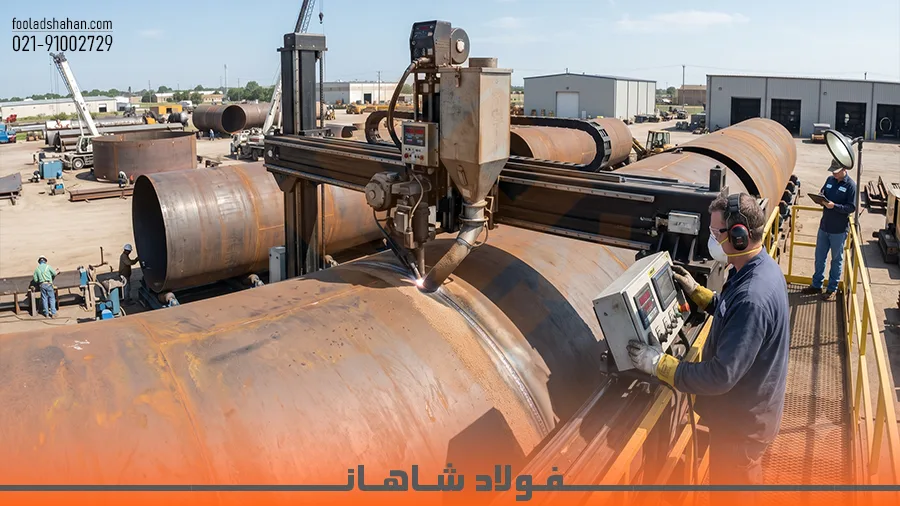 تست جوشکاری و بازرسی ورق A283 Gr C
