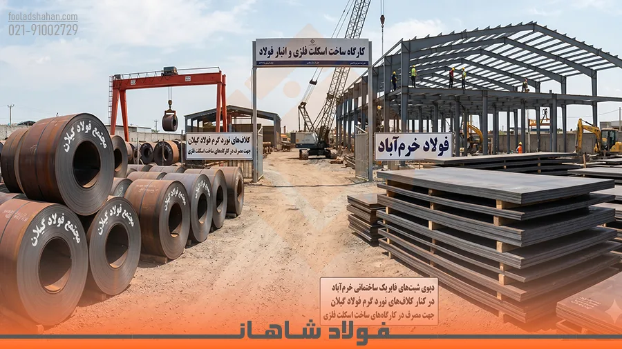 تفاوت ورق سیاه گیلان و فولاد خرم آباد در ساخت و ساز