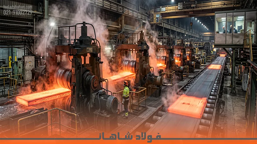 خط تولید نورد گرم در کارخانه تولید ورق سیاه